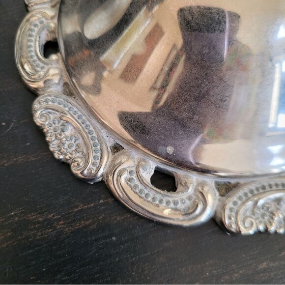 2 Baroque Wallace Silver Plate Antique Victorian Rococo Candlestick Holders 9x4 - Picture 11 of 15